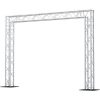 Goal post truss is used for flying lighting fixtures, TV Monitors and projectors/Box Truss from prolyte trusses. Can be used as exhibition booth, for flying lights or simply as a separate room covered by curtains./Truss totems for lighting includes: square truss 2m or 3m, base plate, top plate, led beam or led wash
