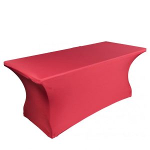 Qırmızı dartılan süfrə düzbucaqlı masa üçün